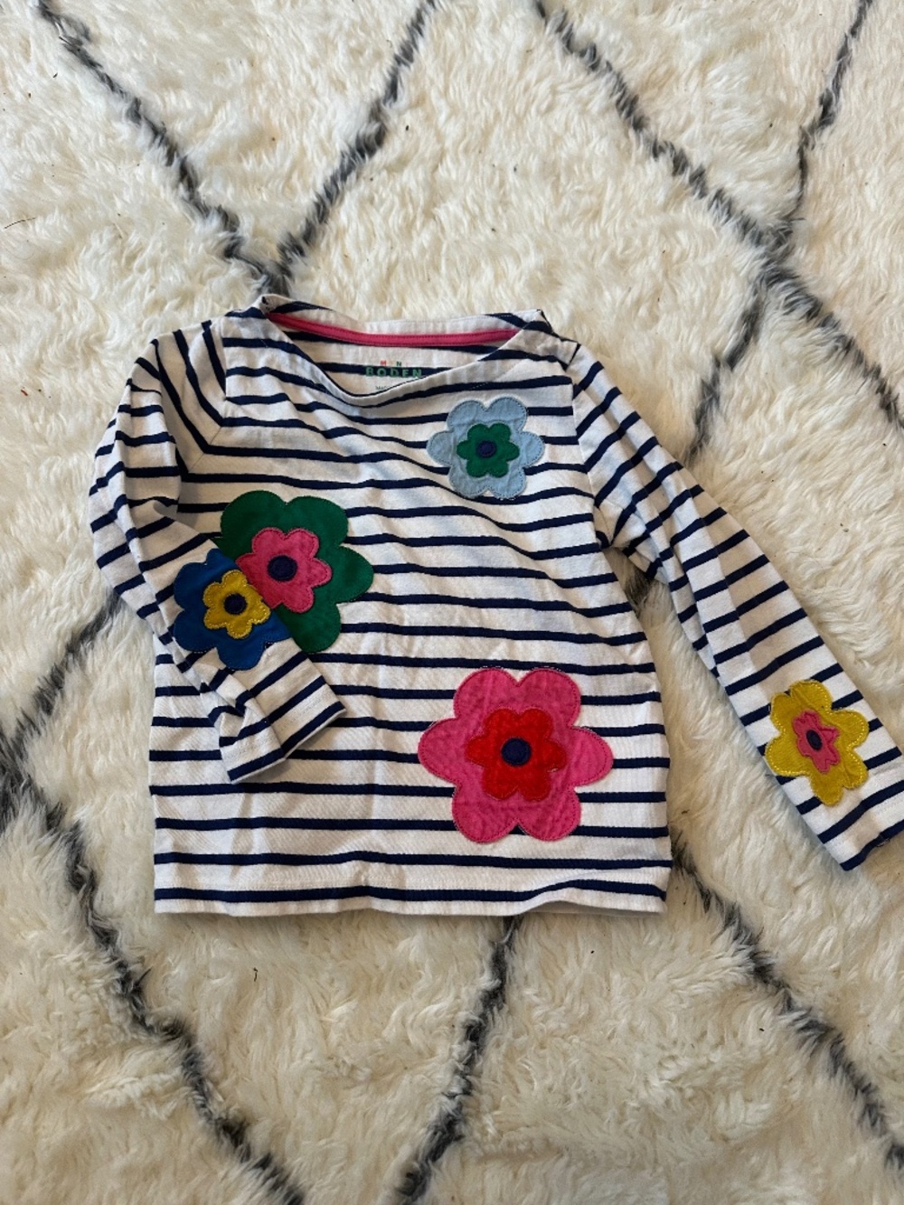 NWOT Mini Boden Appliqué Shirt